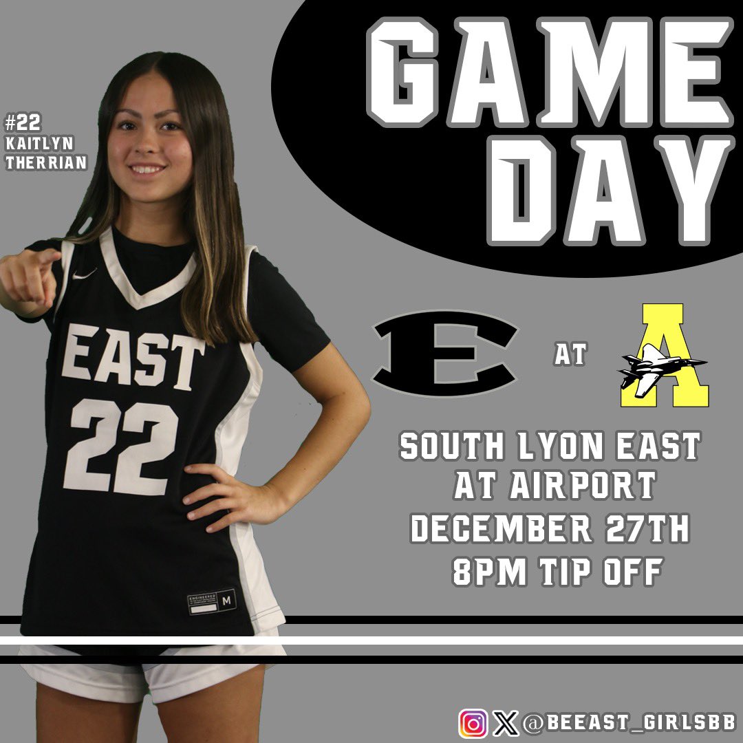 The Lady Cougs are back at it taking on Airport this evening! 

⌚️: Tonight December 27th at 8pm 
📍: Airport High School
🎟️: At the Door 

#BeEAST