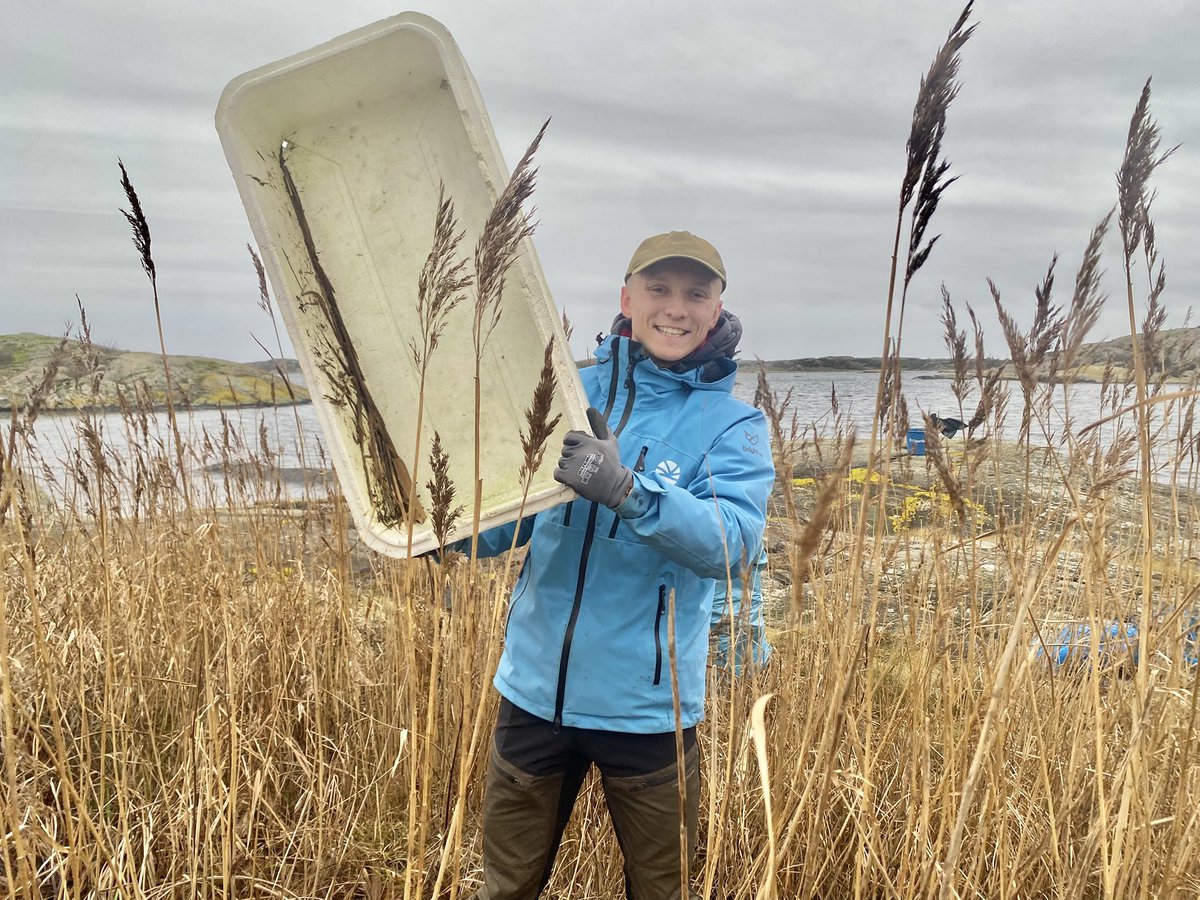 _CleanSea's tweet image. A big piece of styrofoam that we found by the water, which we’re very happy to remove!

It’s a material that easily breaks apart, and the small round pieces look just like fish eggs, and are easy for marine life to mistake for food.

So removing this is a big win!