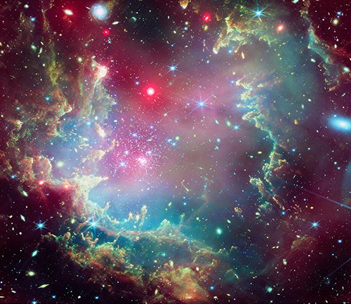 PatUMPlus's tweet photo. #UMPlus - NGC 602 by Chandra
https://t.co/ekwfI8tEXG
The star cluster NGC 602 is located in the outskirts of the Small Magellanic Cloud, which is..... https://t.co/q4rmybZzOI