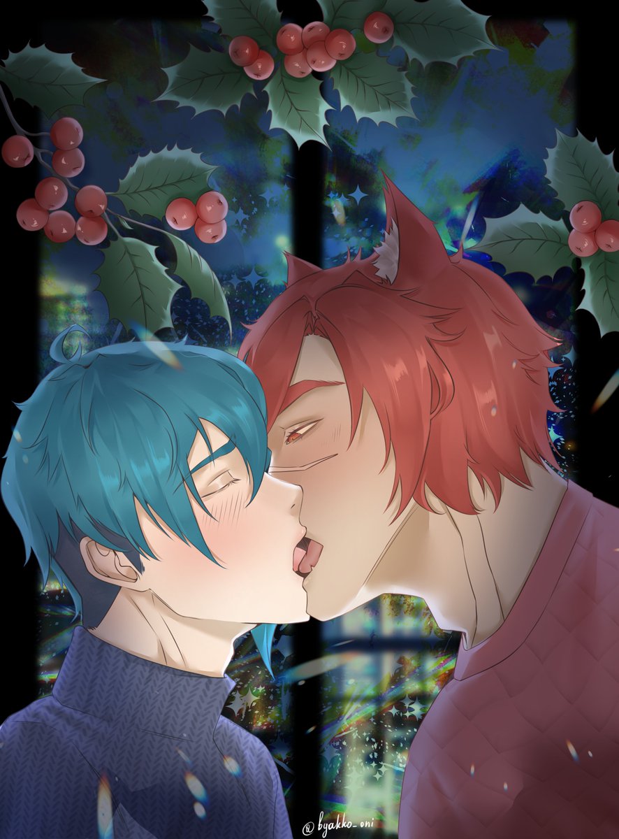 byakko_oni's tweet photo. #Settphel 
#Sett #Aphelios 
#HappyNewYear #MarryChristmas 
#kiss
💙🩷 https://t.co/bKE9Id7gIU