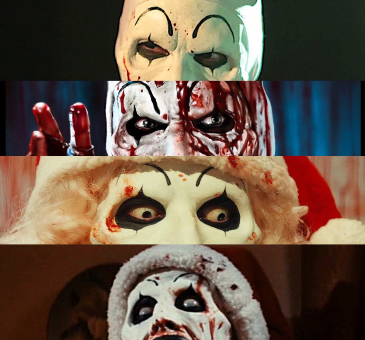 BuhBah03's tweet image. which Art The Clown eyes are your favorite?
#Terrifier #Terrifier2 #Terrifier3
