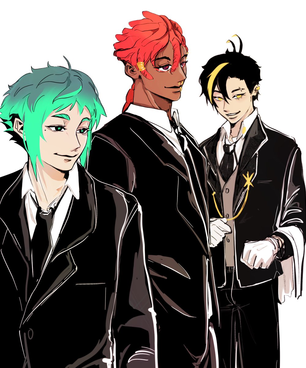 JaSquareSpider's tweet image. My Trio OCs &amp;lt;3 they are all all college students living together