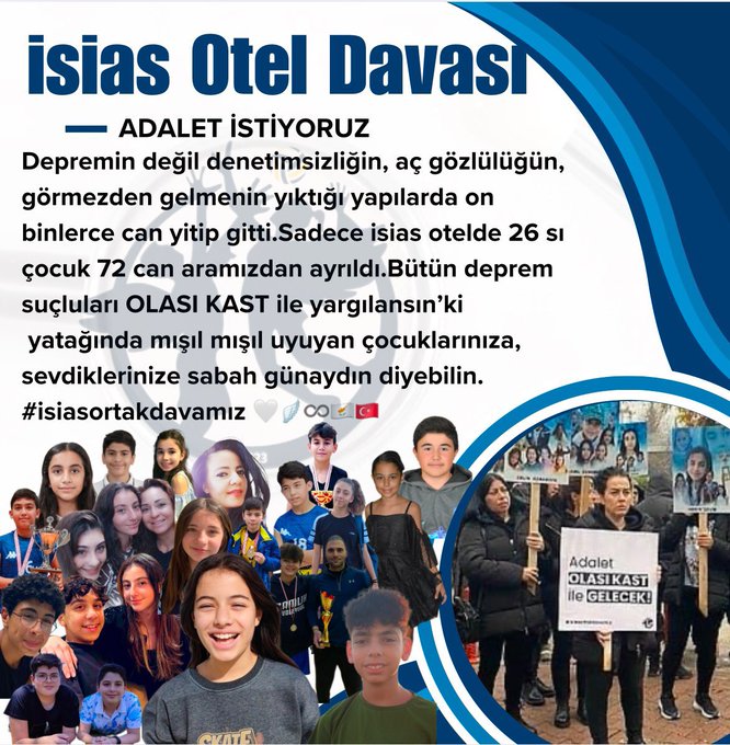 Şüphelerim olmasına rağmen adaletin yerini bulacağına inanmaya başlamıştım ama olmadı!
Verilen bu yanlış kararlar er yada geç geri dönecektir!
Durmak yok!
Devam!
#isiasemsaldavaolacak
#adaletbilimlegelecek
#rehberleriçinadalet
#isiasortakdavamız
#isiasadaletnöbeti
#isiasolasıkast