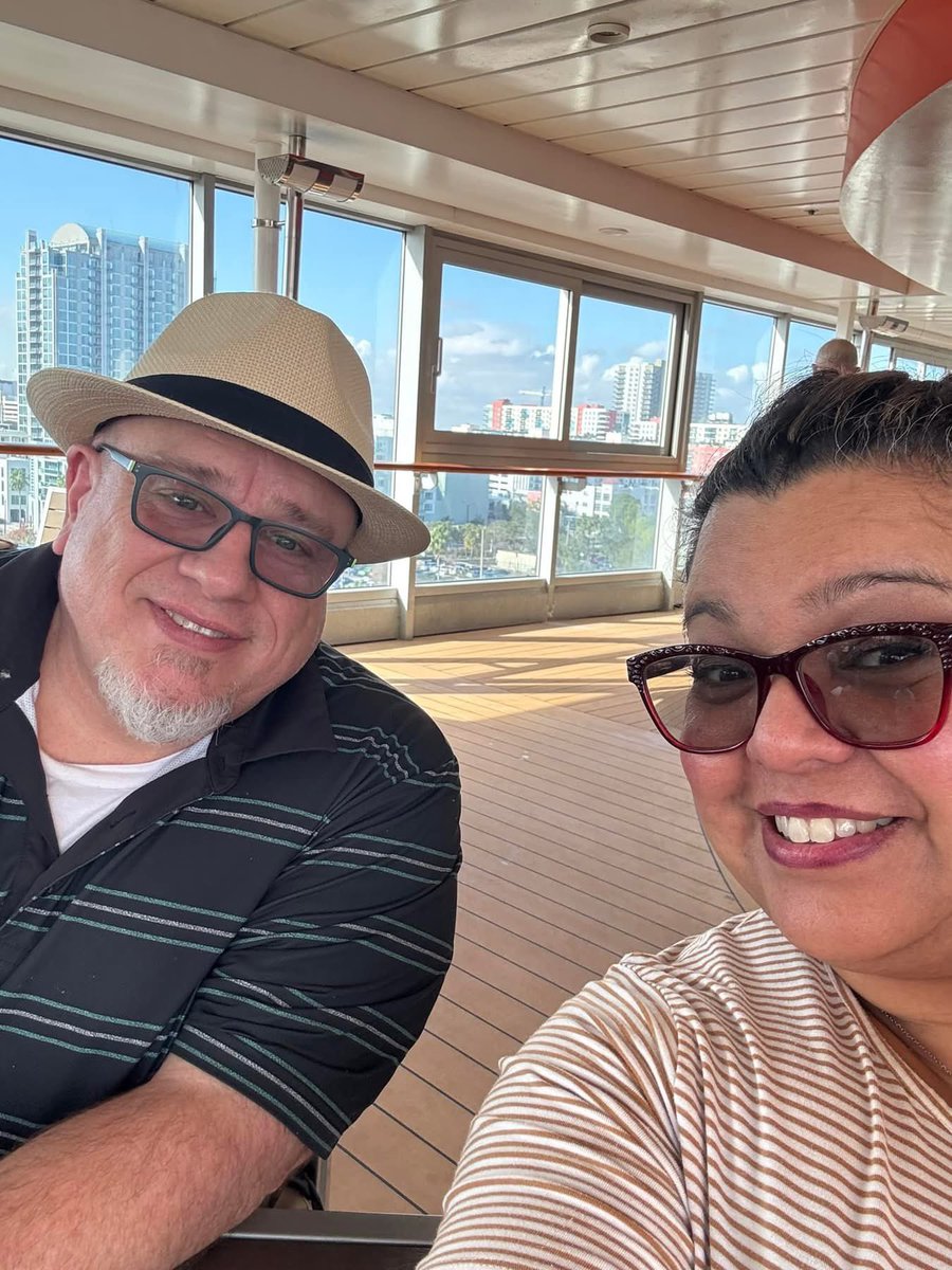 Waiting for the ship to sail in about 30 min. Couple drinks, couple bottles of water, listening to music and chillin.