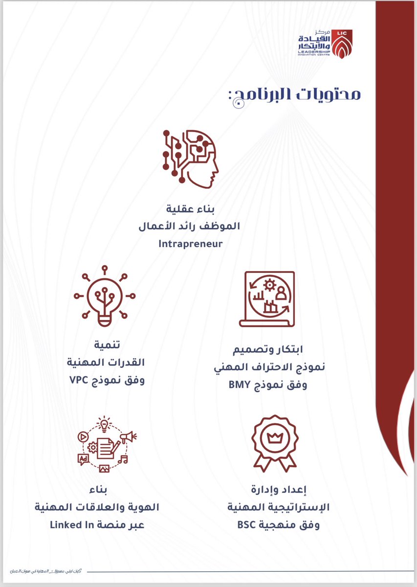 مركز القيادة والابتكار (@linnovationc) on Twitter photo تشرفنا بتقديم برنامج:
#إستراتيجيات_الاحتراف_المهني
لنخبة من قدراتنا البشرية بمدينة #العلا
وبتنظيم من مركز التنمية الاجتماعية بالعلا.
وفي بيئة ملهمة "منتجع كلاود7 العلا "
واعتماد من <a href="/UPMMadinah/">جامعة الأمير مقرن بن عبدالعزيز</a> و <a href="/HRDFKSA/">صندوق تنمية الموارد البشرية | هدف</a>
استهدف البرنامج إعادة #ابتكار قدرات المشاركين الوظيفية كمشروع ريادي. تشرفنا بتقديم برنامج:
#إستراتيجيات_الاحتراف_المهني
لنخبة من قدراتنا البشرية بمدينة #العلا
وبتنظيم من مركز التنمية الاجتماعية بالعلا.
وفي بيئة ملهمة "منتجع كلاود7 العلا "
واعتماد من <a href="/UPMMadinah/">جامعة الأمير مقرن بن عبدالعزيز</a> و <a href="/HRDFKSA/">صندوق تنمية الموارد البشرية | هدف</a>
استهدف البرنامج إعادة #ابتكار قدرات المشاركين الوظيفية كمشروع ريادي.