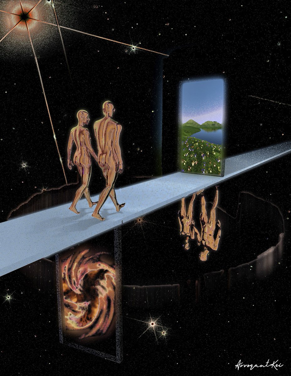 arrogantkei's tweet image. across dimensions, with you