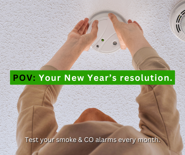 New year, new you!

Ring in 2024 by ditching bad habits &amp; ensuring home safety! 🎉 Test smoke alarms &amp; CO alarms monthly. Pledge to stay fire safe &amp; get monthly reminders. 

savedbythebeep.ca

#NewYearsResolution