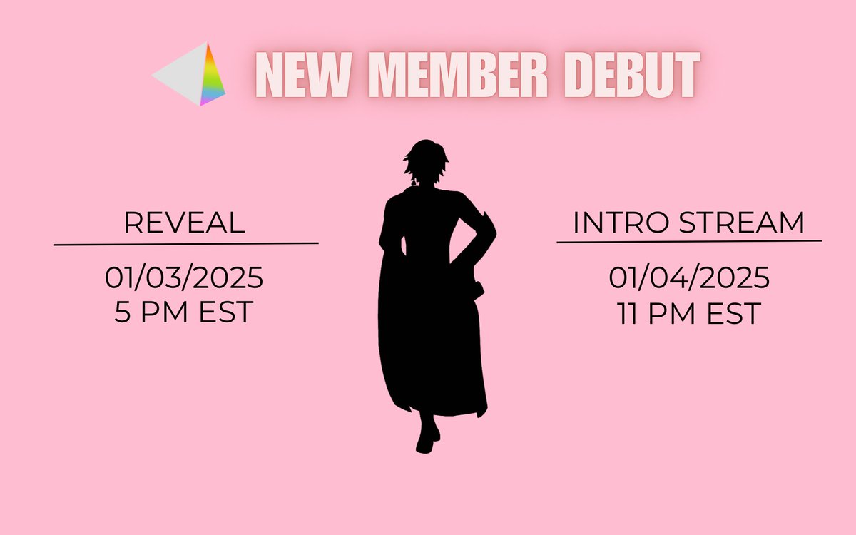 PRISMAVT's tweet image. On January 3rd, PRISMA will be debuting a new member! Make sure to join @DroseraVT and @s3raphim_uriel as they host an intro stream the following day featuring our new brother!