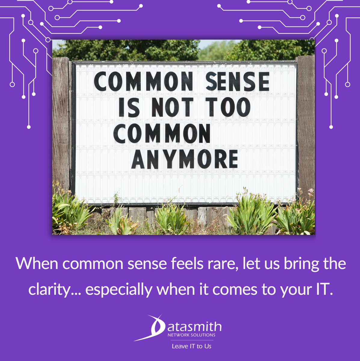 datasmithnet's tweet photo. Without proper knowledge and strategy, simple issues can snowball into major problems. That’s why we’re here – to make sure your tech is always working smarter, not harder. Trust the experts to bring back the common sense your business deserves: https://t.co/o7OHYMXrfj #ITPartner https://t.co/N5GVBCDwNP