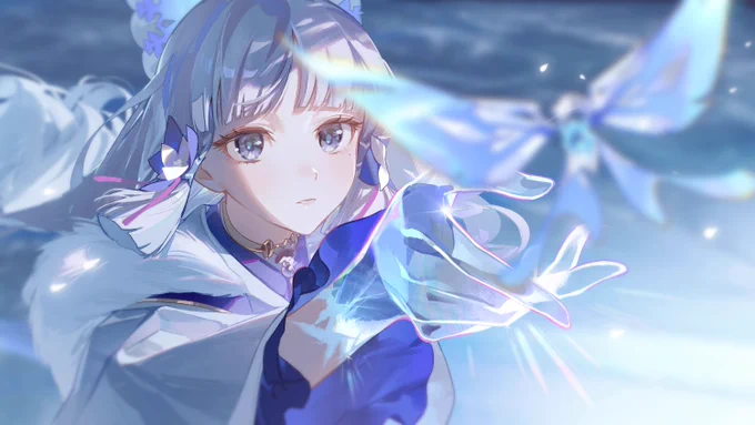 この度のHoYoFairに参加でき、とても嬉しく思います【魘幻夜】のプログラム内で、綾華のイラストを担当しました。#HoYoFair #Genshinimpact #HoYoDetective #SavePaimon 