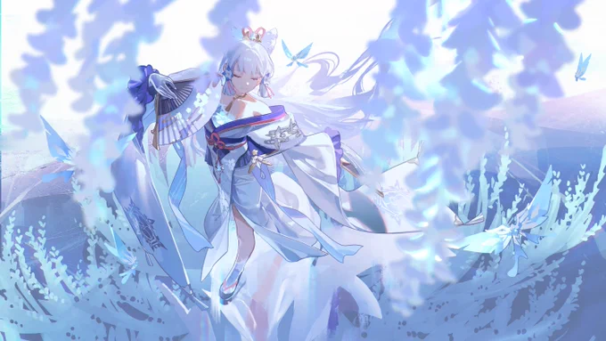 この度のHoYoFairに参加でき、とても嬉しく思います【魘幻夜】のプログラム内で、綾華のイラストを担当しました。#HoYoFair #Genshinimpact #HoYoDetective #SavePaimon 