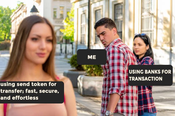 Gobir001's tweet image. Why settle for slow and costly bank transactions? Switch to Send tokens for fast, secure, and effortless transfers! 🚀💚 #Crypto #SendToken #FastTransactions #SecureTransfers #Blockchain @ethentree @ghostoftariq @hiswatdofg @only1nwoke @sendafrica @Send 
/Gobson