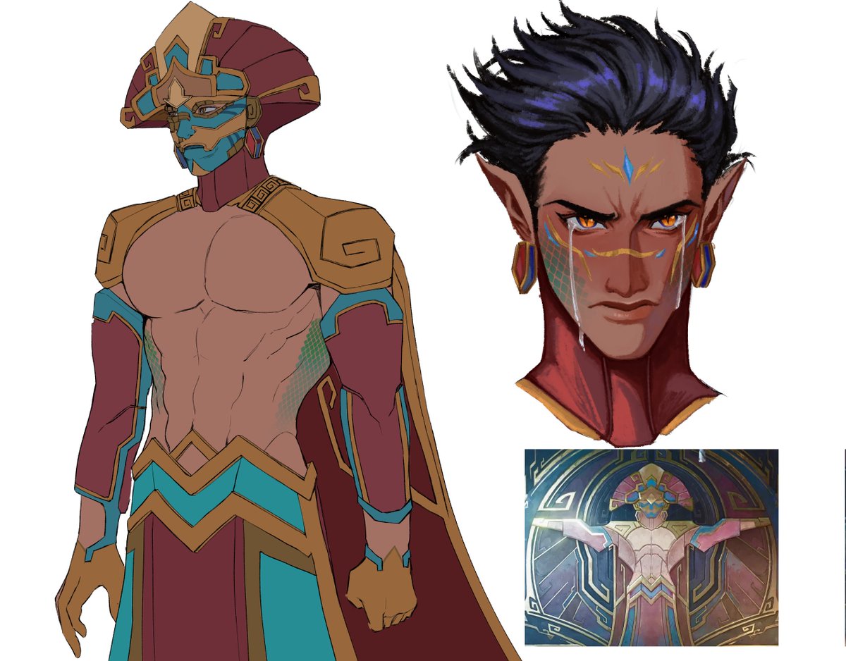 Mangopelter1's tweet image. Och Kan and his weird obsession....... #Xbalanque #Natlan