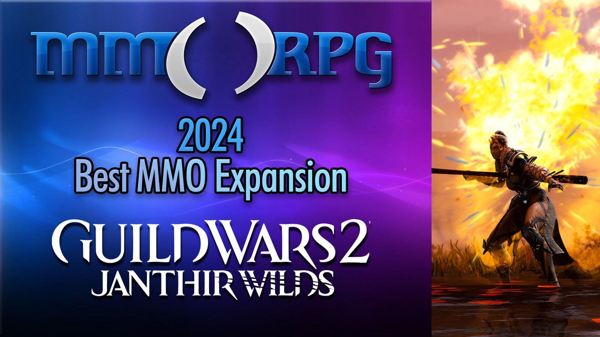 MMORPGcom's tweet image. As the highest-reviewed expansion of the year, it’s only natural that @GuildWars2’s Janthir Wilds takes home our MMO Expansion of the Year award for 2024. Congratulations, ArenaNet!
