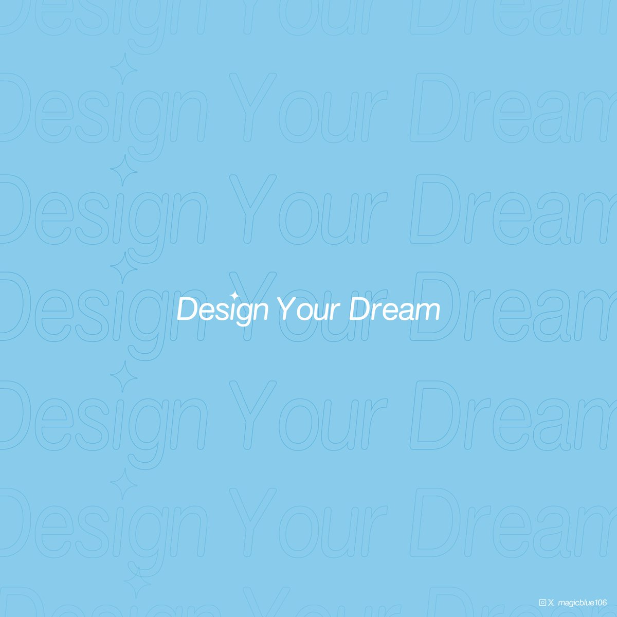 magicblue106's tweet photo. It's only a crazy dream until you do it 🩵✨

#design #logo  #branding https://t.co/gKqwPpmi6s