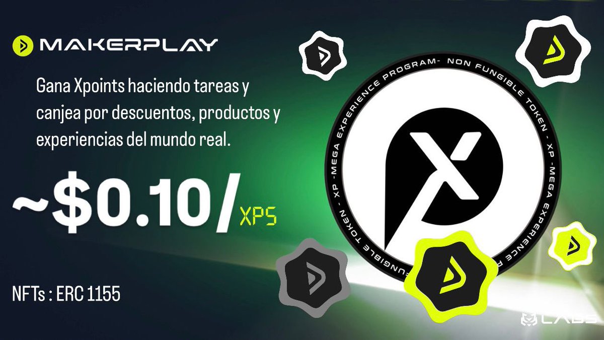 jortiz_h's tweet image. Ahora es posible un lugar para intercambiar tus NFTs de utilidad por descuentos productos y experiencias. beta.makerplay.app

Comienza las quest acéptalas y reclama tus Xpoints