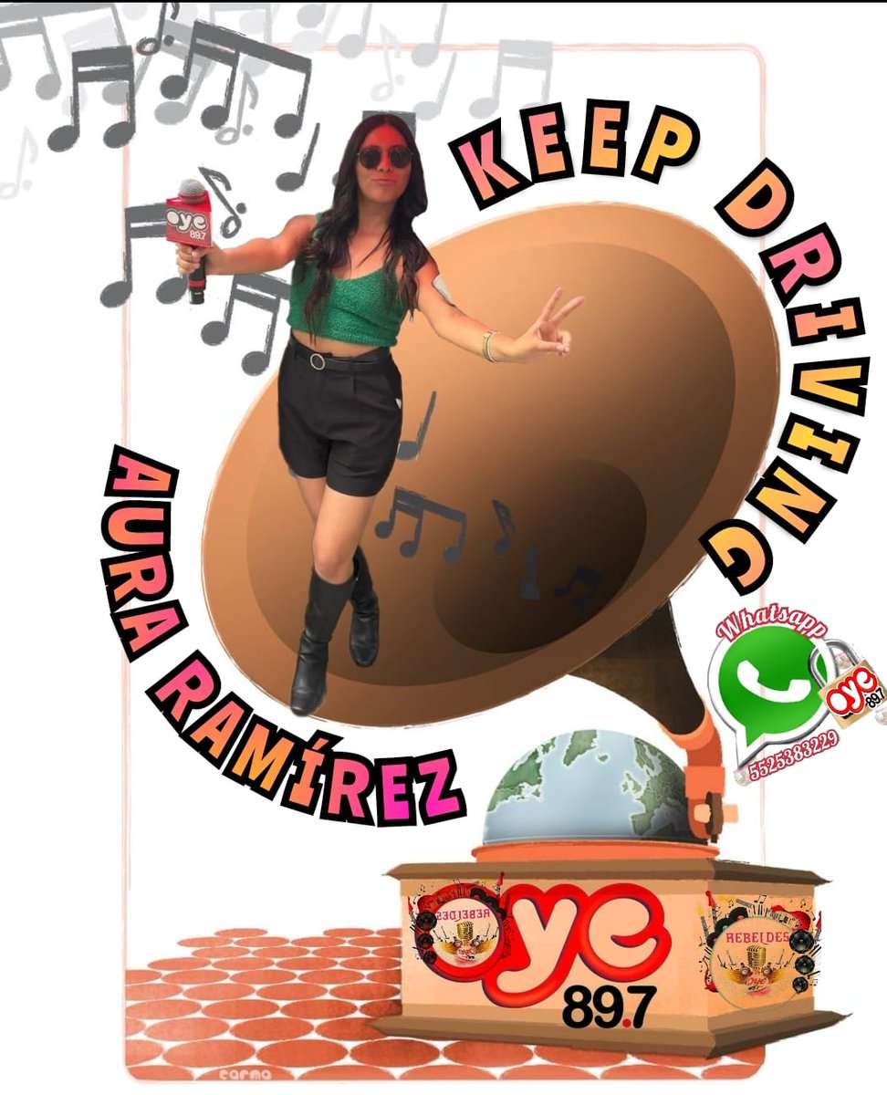 Patito3752's tweet photo. Presente para escuchar a @_auramirez la mejor voz de @Oye897 #KeppDriving
#RompeConTodo @rebeldesCLUB897 https://t.co/KXQ4djEH9G