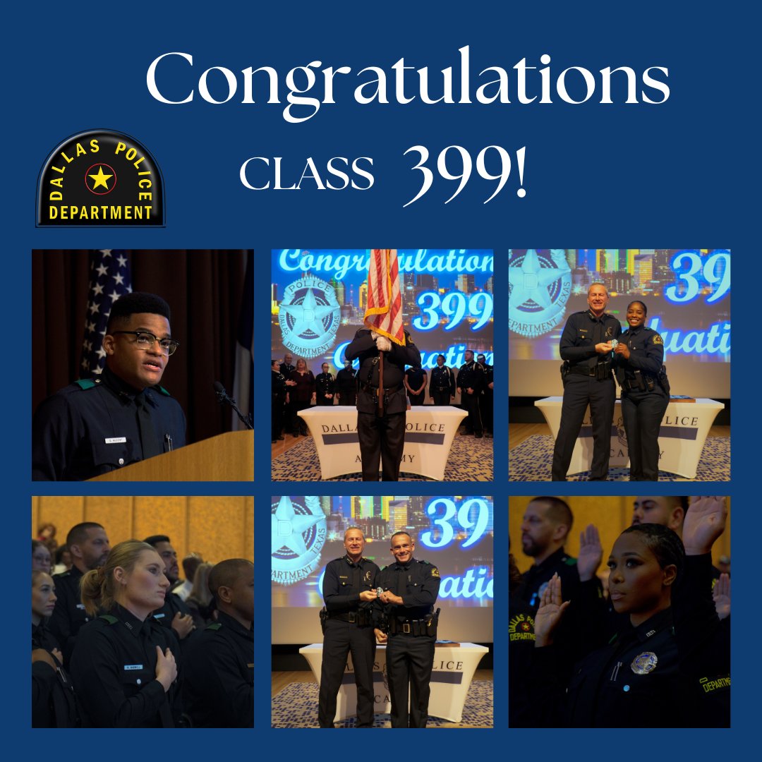 Today the Dallas Police Academy graduated 22 new recruits! Congratulations to them as they begin their journey. #FeatureFriday #DallasPD
