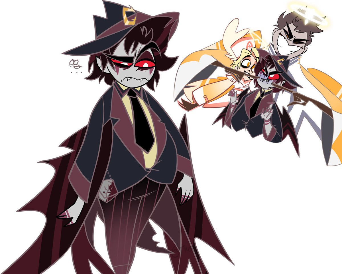TRobinguy's tweet photo. #HazbinHotelAdam #hazbinhotelcain #hazbinhotelabel #fallenadam #hazbinhotel 
The Adam gene 
Cain is a fucking string bean btw this is just a what if https://t.co/R3o3vvjrkA