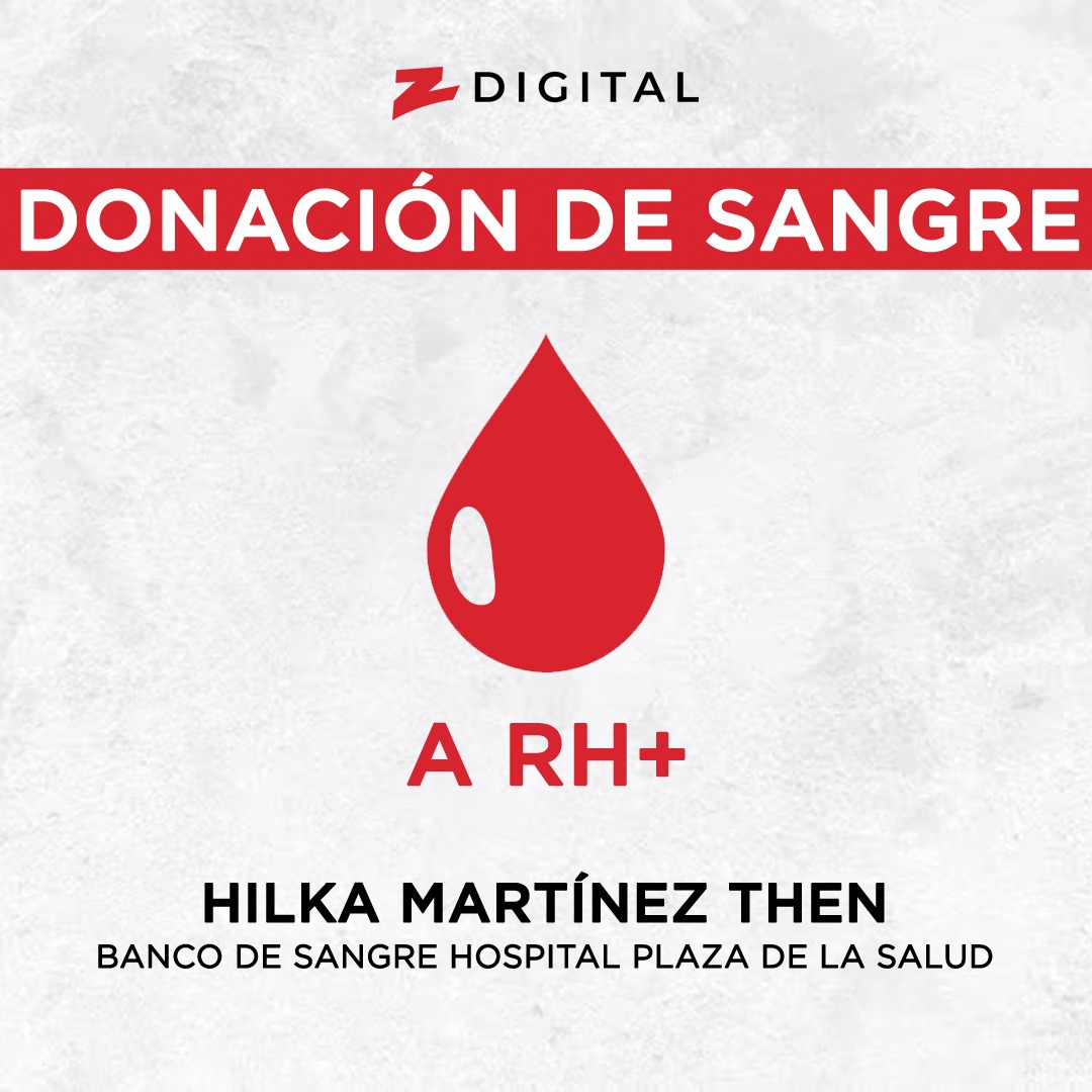 z101digital's tweet photo. 🩸 Se necesita donantes de sangre A RH+ para Hilka Martínez Then, donde se estarán recibiendo en el Banco de Sangre del Hospital General Plaza de la Salud. Para información adicional comunicarse con Vanessa Martínez al 829 451-6956.

#ZDigital #Z101 #Sangre #RepúblicaDominicana https://t.co/wyQ87P5gPU