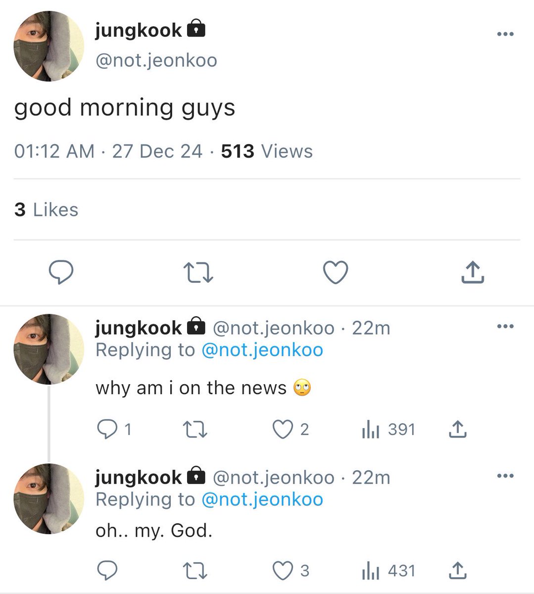 ikisskoomi's tweet photo. jikook au

in which prince!jk is known to respect the etiquettes and traditions of his royal family. then one evening, he drunkenly goes live, where he confesses to being in love with an actor. https://t.co/UqN77KbDlC