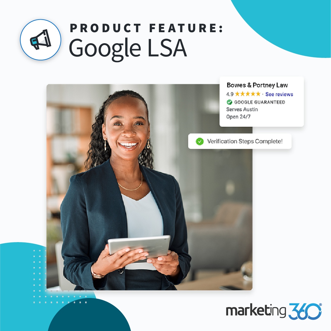 marketing360's tweet image. 🚀 Boost your business with Marketing 360&apos;s Google Local Services ads program! Start the verification process &amp;amp; run Local Services ads to attract more leads, fast*! #GoogleGuaranteed #LocalServicesAds 
*Must be an accepted business type and pass all applicable background checks.