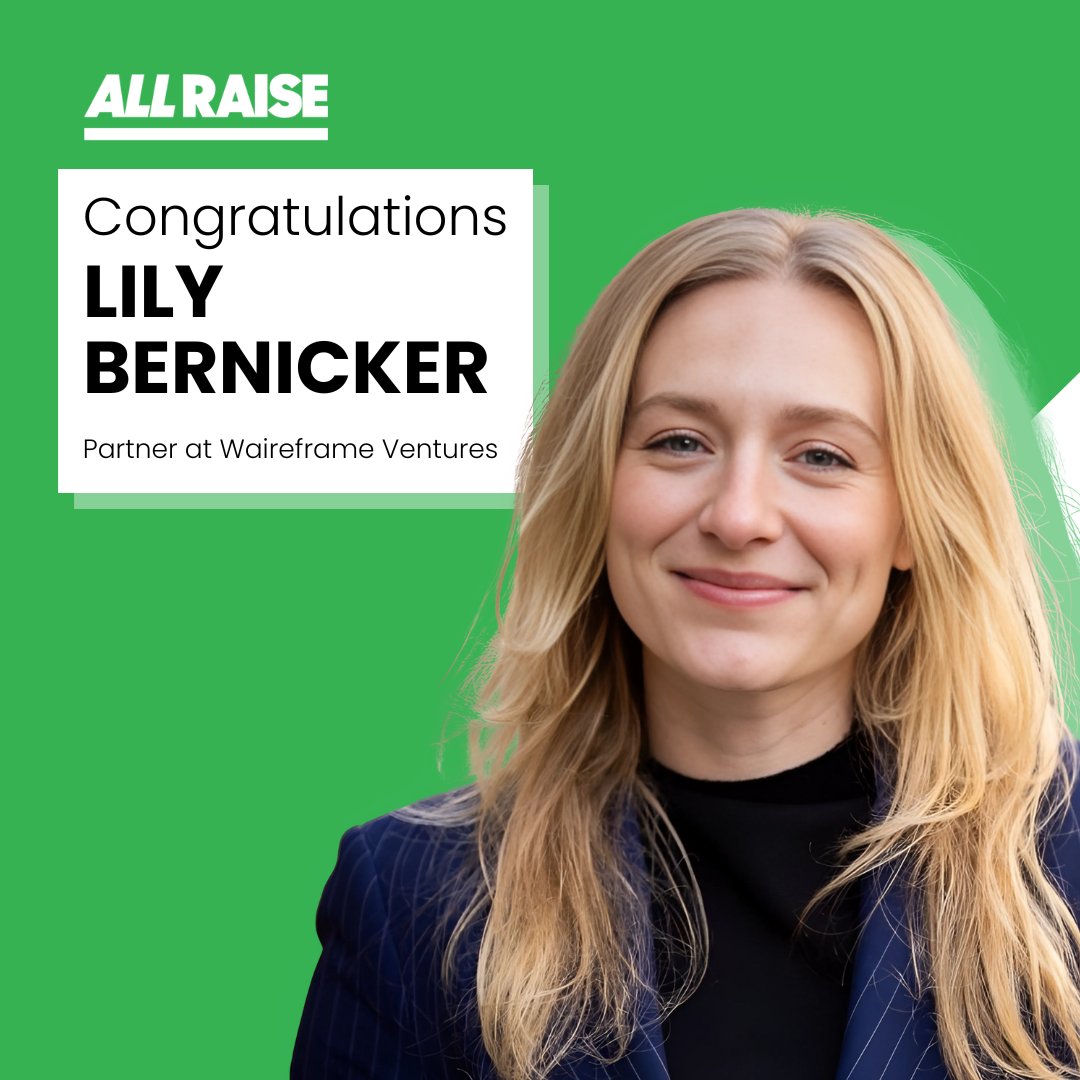 All Raise (@allraise) on Twitter photo Exciting news: <a href="/lbernicker/">Lily Bernicker</a>’s has been promoted to Partner at <a href="/WireframeVC/">Wireframe Ventures</a>! In 3 short years, she's made significant contributions through strategic investments and unwavering support.
Read more: wireframevc.com/community/lily…
#VCWins #WomenInVC Exciting news: <a href="/lbernicker/">Lily Bernicker</a>’s has been promoted to Partner at <a href="/WireframeVC/">Wireframe Ventures</a>! In 3 short years, she's made significant contributions through strategic investments and unwavering support.
Read more: wireframevc.com/community/lily…
#VCWins #WomenInVC