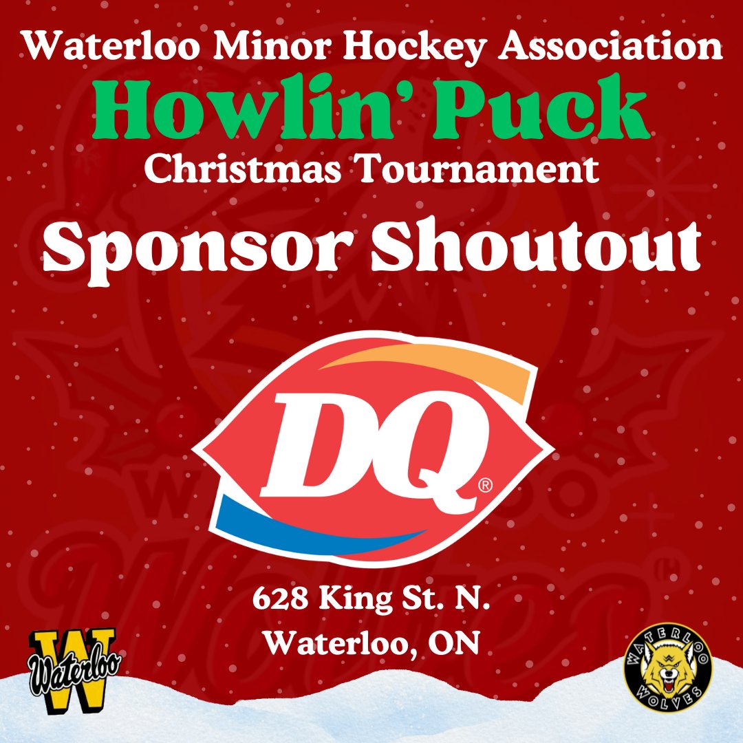 Sponsor Shoutout❗️

Rangers Reach has donated a Kitchener Rangers jersey and 4 tickets to an upcoming Rangers home game!

Dairy Queen (268 King St. N) has donated gift certificates and given EVERY player in the tournament a 15% player coupon code!