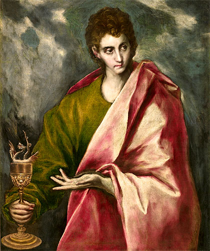 Glorioso San Juan Evangelista, ruega por el eterno descanso de todos los fieles difuntos, y especialmente por aquellos que llevaron tu nombre