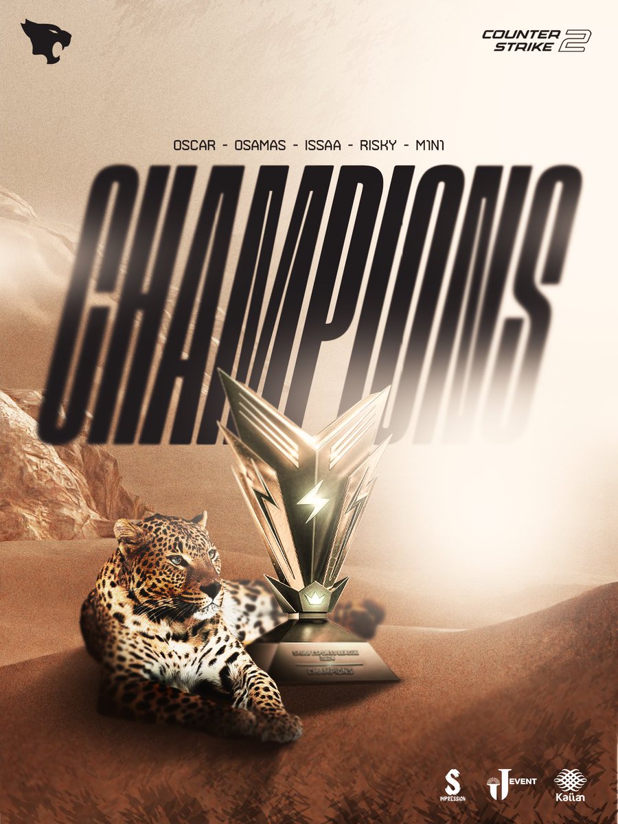 نحــــن أبطــال البطولة الكبرى من الدوري السعودي للرياضـات الإلكترونية لـعام ٢٠٢٤ 🏆🎯!

الفـــهود فــي قــمة مجدهم 🐆، سيطرنا على الدوري السعودي للرياضات الإلكترونية للعبة CS2 وحققنا الذهب 🏆🔥!

🥇| <a href="/0scarCSGO/">Ziyad</a> 
🥇| <a href="/omo2009/">Osama Orabi</a> 
🥇| <a href="/Au1us/">Abdullah</a> 
🥇| <a href="/issaa_csgo/">ISSAA 🇵🇸</a> 
🥇| <a href="/m1N1_cs/">m1N1-</a>