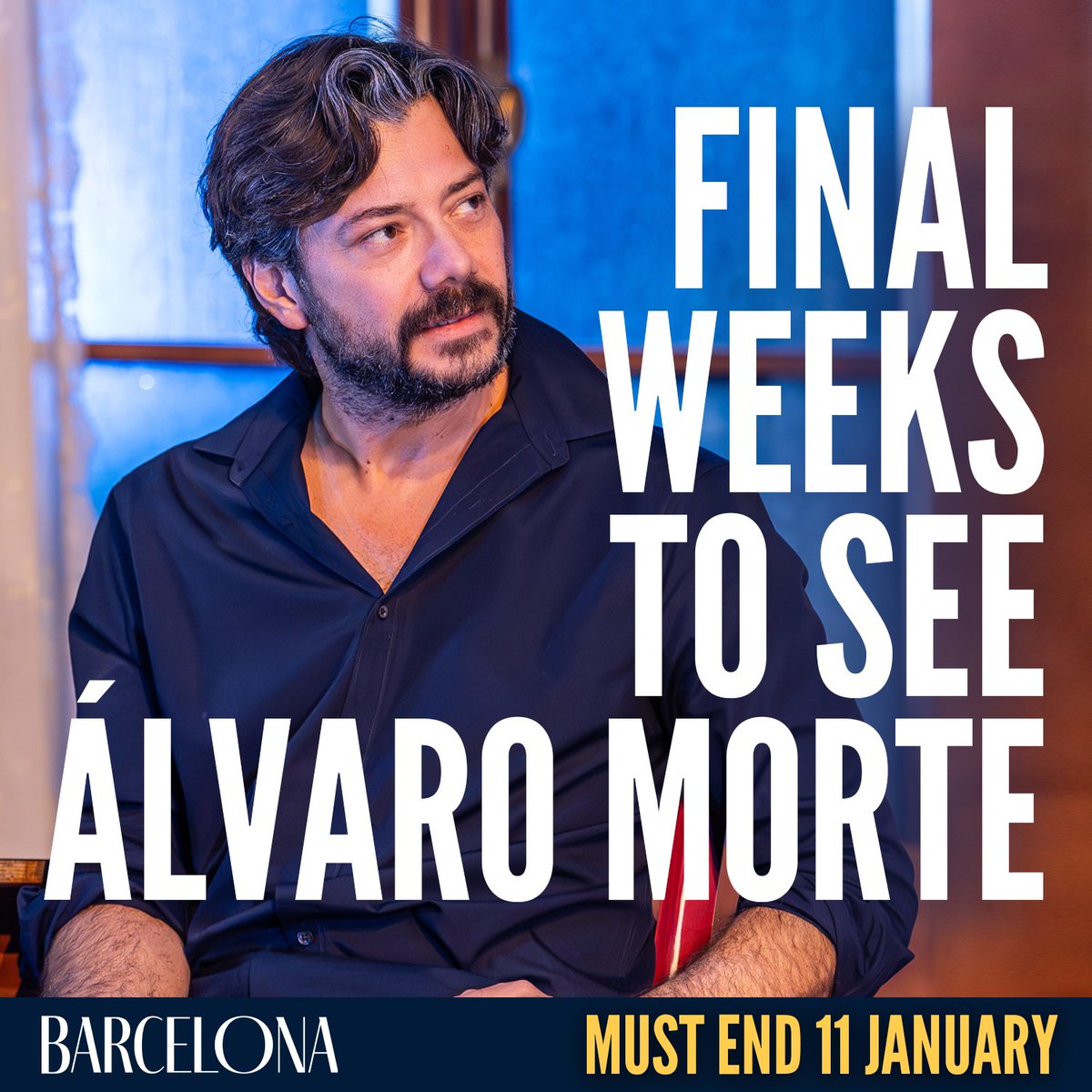 Last chance to catch Álvaro Morte’s West End debut in Barcelona. 

🎟️ barcelonatheplay.com