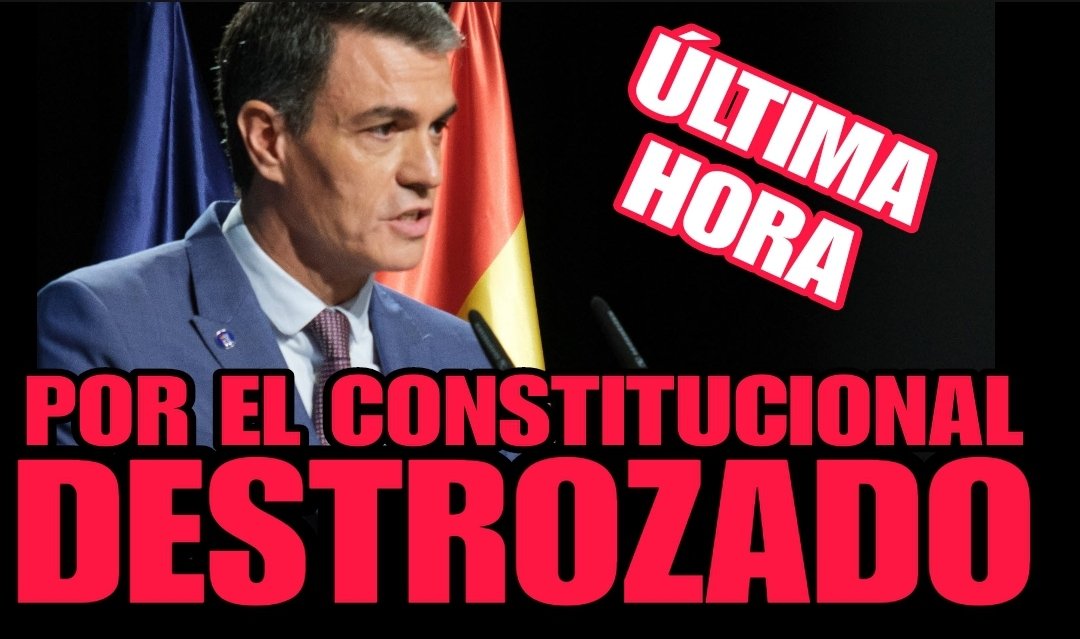 🔴BOMBAZO DE ÚLTIMA HORA🔴
EL TRIBUNAL CONSTITUCIONAL DECLARA INCONSTITUCIONAL LA IMPOSICIÓN DE MASCARILLAS O LA PROHIBICIÓN DE DESPLAZAMIENTOS EN TIEMPOS DE COVID.

¿ALGUIEN ASUME RESPONSABILIDADES POLÍTICAS POR HABERNOS SECUESTRADO?
TE PREGUNTO A TI PEDRO SÁNCHEZ.
RT.

Todo en