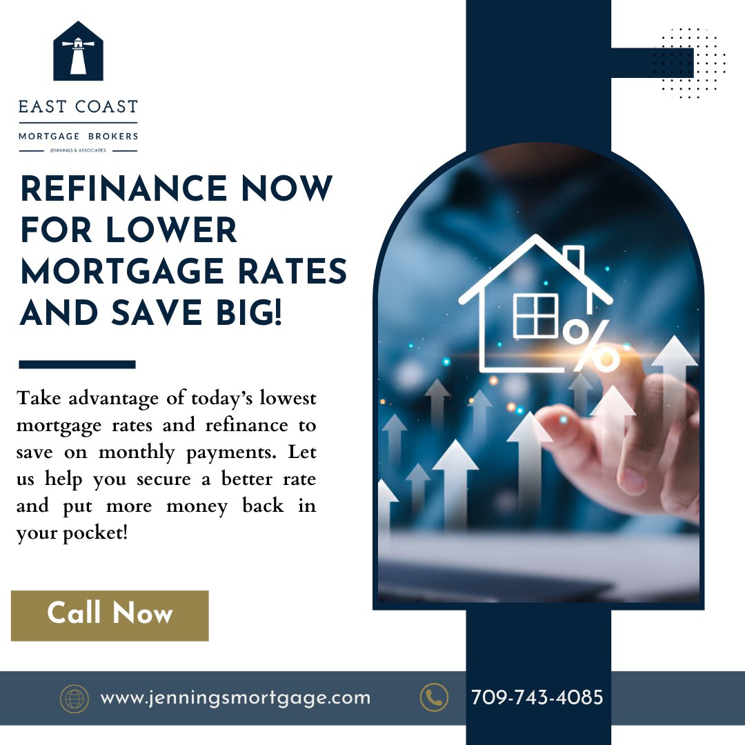 mortgagesNL's tweet image. Refinance now to save! Lower payments, access equity, and secure financial freedom with expert help. 
📞 709-743-4085 
🌐 1l.ink/NF2C6LG 

#RefinanceAndSave #LowRates #FinancialFreedom