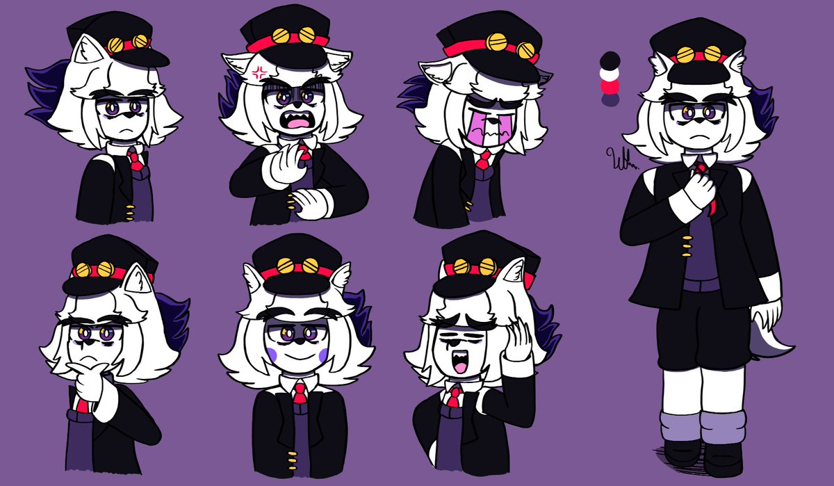 wolfmine457's tweet photo. A character sheet of my avatar with his expressions and full-body

His name is Rog´zom´inis https://t.co/HtewqMNCZl
