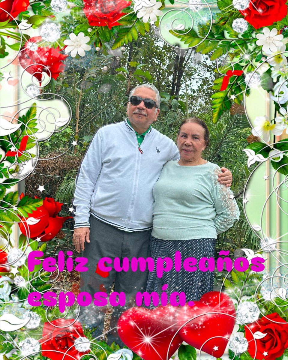 Feliz cumpleaños esposa mía.