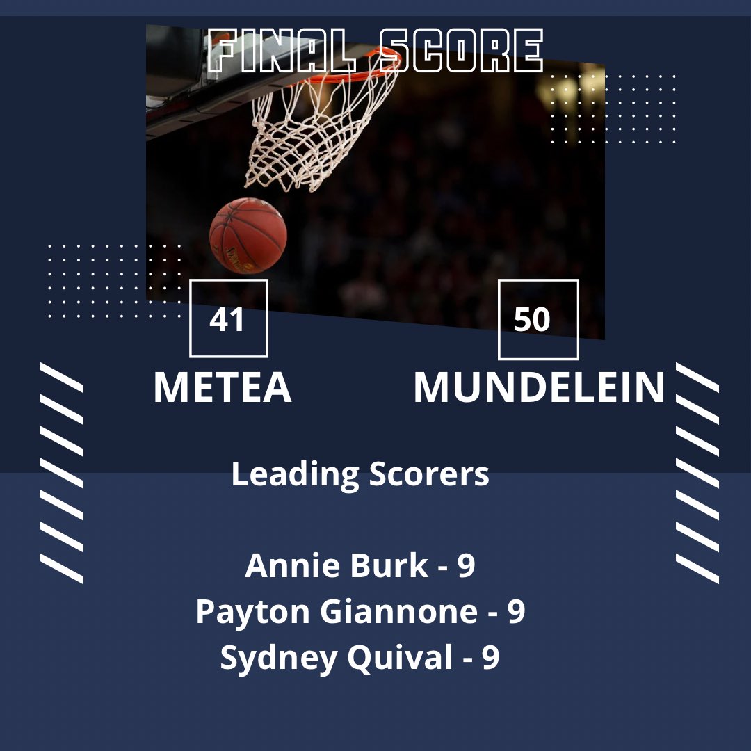 Tough loss today. Trailed 11-0 to start but fought back, only trailing by 4 at half. Got within 3 in final minutes, but had to start playing the foul game. Tough fought game. Thanks <a href="/ViatorGBB/">Saint Viator Girls Basketball</a> for having us at the <a href="/BlennerClassic/">Saint Viator Blenner Classic 🏀</a>