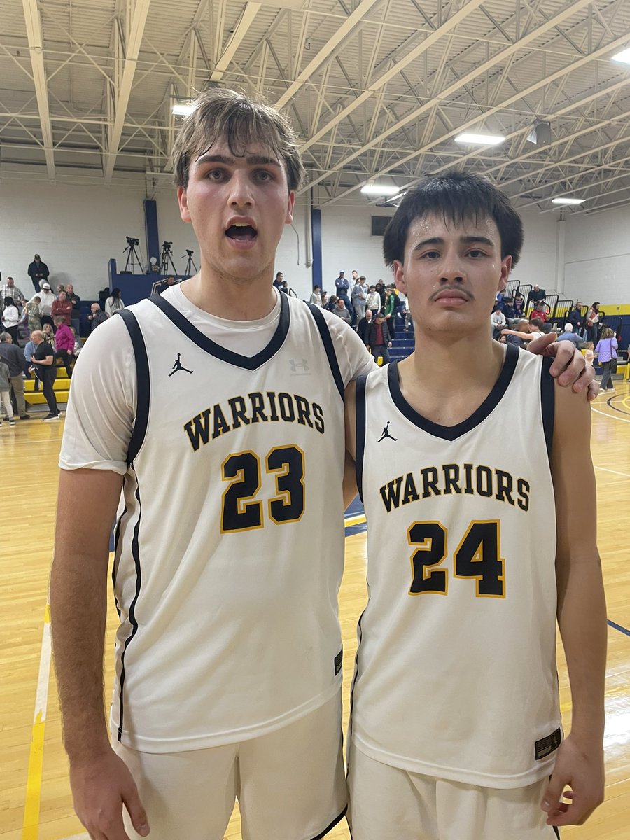 Dynamic Duo for Andover. Sam Concemi with 19 and Owen Crowley a game high 30