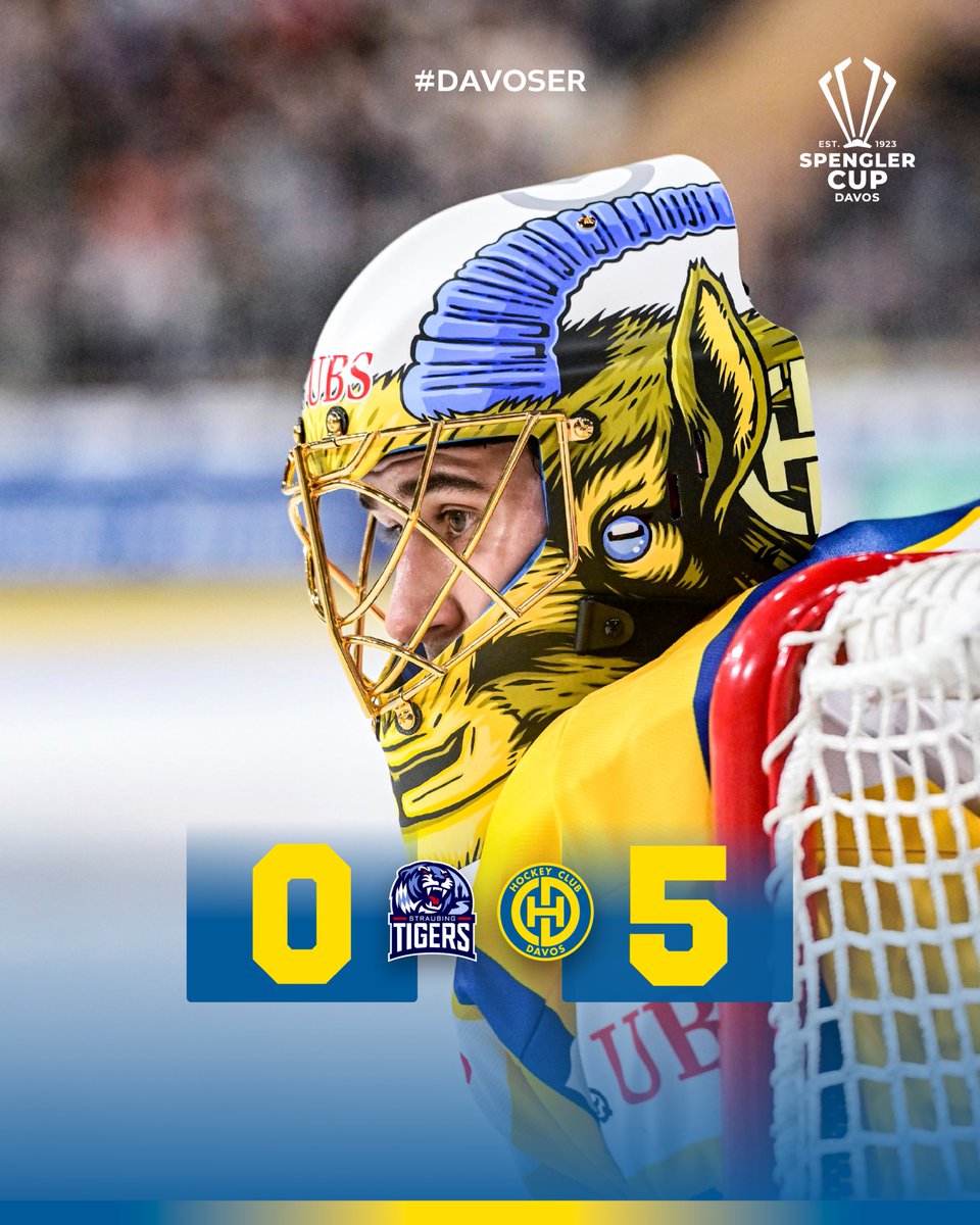 HCD_offiziell's tweet photo. 🔚 𝗙𝗜𝗡𝗔𝗟 𝗥𝗘𝗦𝗨𝗟𝗧!
Sieeeeeg!!! Und einer der gut tut! 💙💛 Danke für die Unterstützung heute Abend - we're back! Die Tore machen #55Andersson, #19Tambellini, #72Kessler, #93Frehner und #22Lemieux. #51Hollenstein mit seinem ersten @spenglercup-Shutout! #Davoser https://t.co/KUumYKuHPD