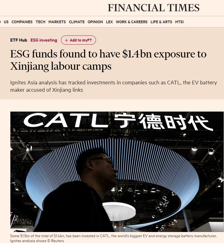 A new, disturbing report explains how Chinese tech companies are profiting from the CCP’s mass surveillance of Uyghurs. These technologies fuel oppression and export authoritarianism globally. Accountability is essential.

Please see the <a href="/FT/">Financial Times</a> article by <a href="/chloeleungys/">Chloe Leung</a> in the