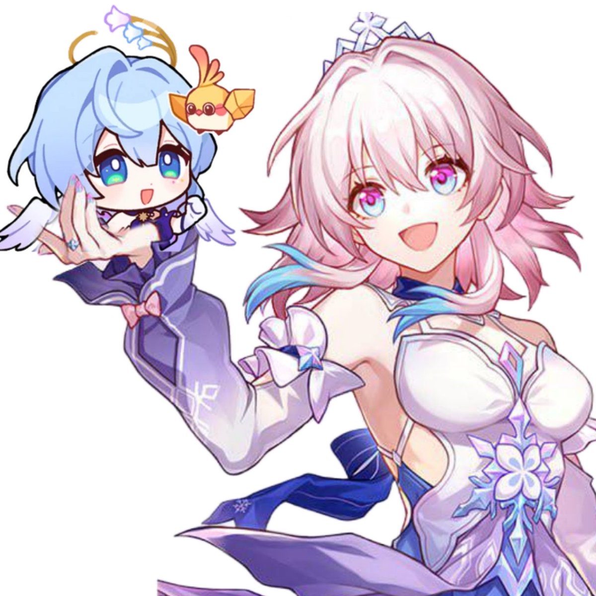 timelymarchbin's tweet image. March and her bird #marchbin #robinmarch #March7th #Robin