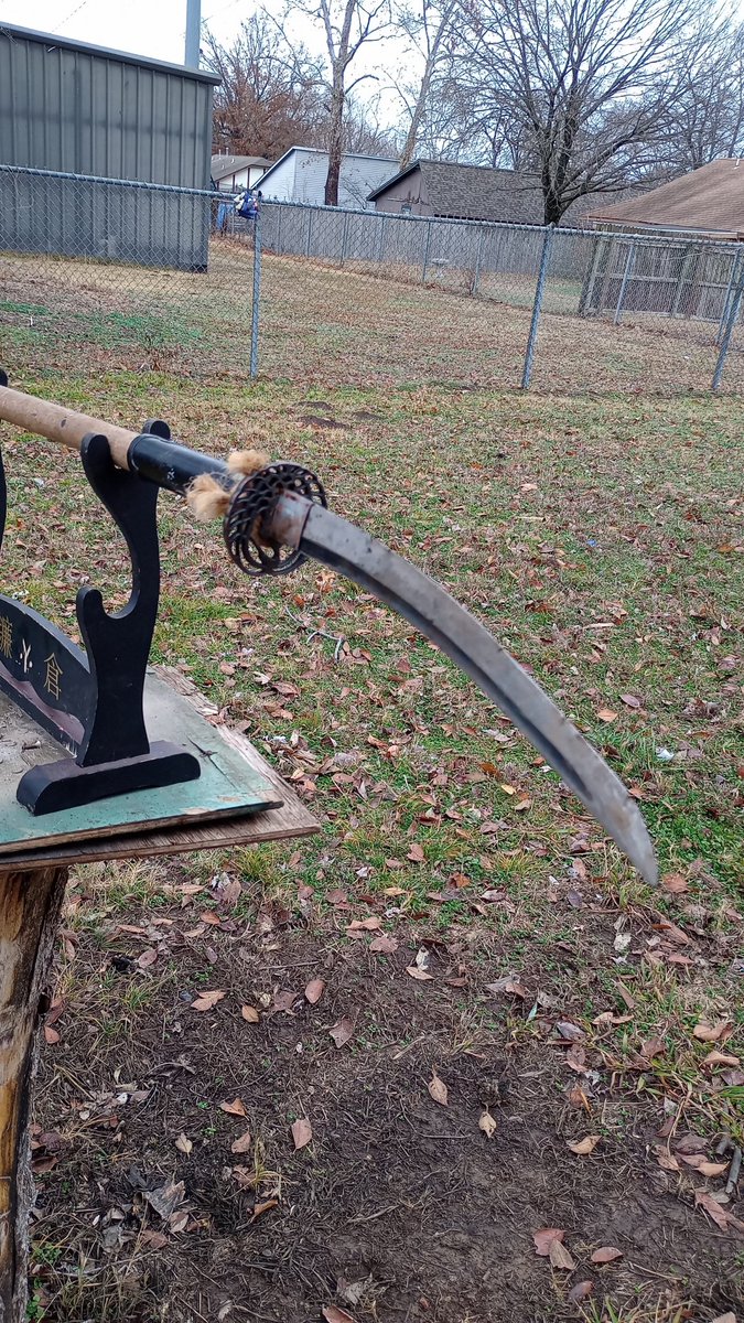 Df_Makes5544's tweet photo. This Japanese naginata I made 
#blacksmith #smithing #japanese #naginata https://t.co/BMulAyTzrG