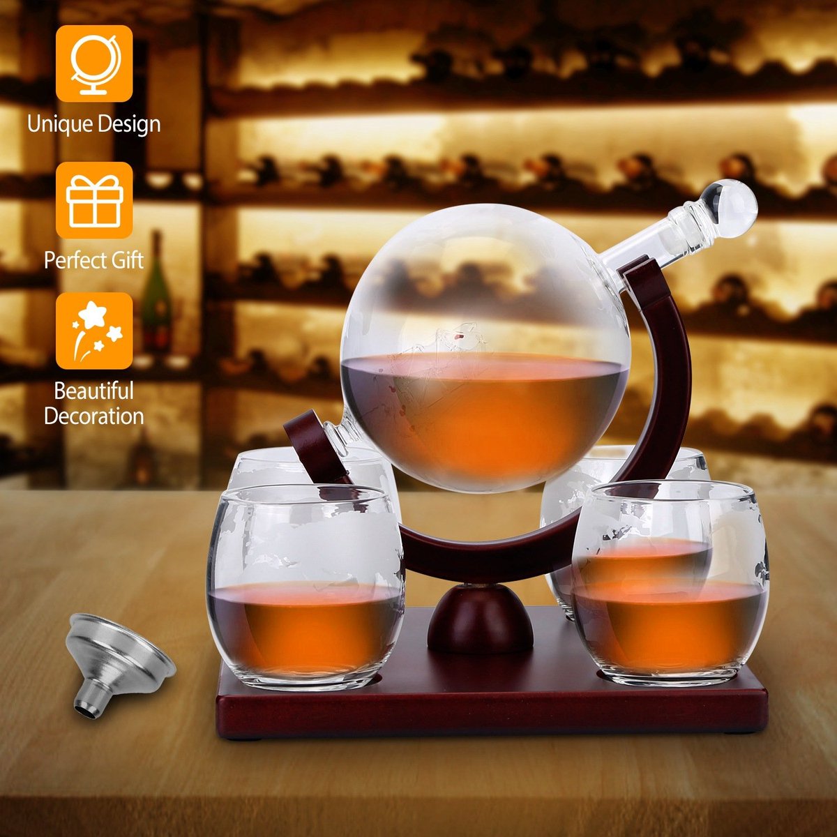 NikkiesKitchen's tweet image. Whiskey Decanter Globe Set w/ 4Pcs 8.45OZ Etched World Whiskey Glasses Wooden Tray Perfect Gift Set

nikkieskitchensupplies.com/products/view/…

#WhiskeyDecanter #BarwareEssentials #LuxuryDrinkware #WhiskeyLover #HomeBar #DecanterSet #WhiskeyCollection #SophisticatedSipping #TimelessBarware