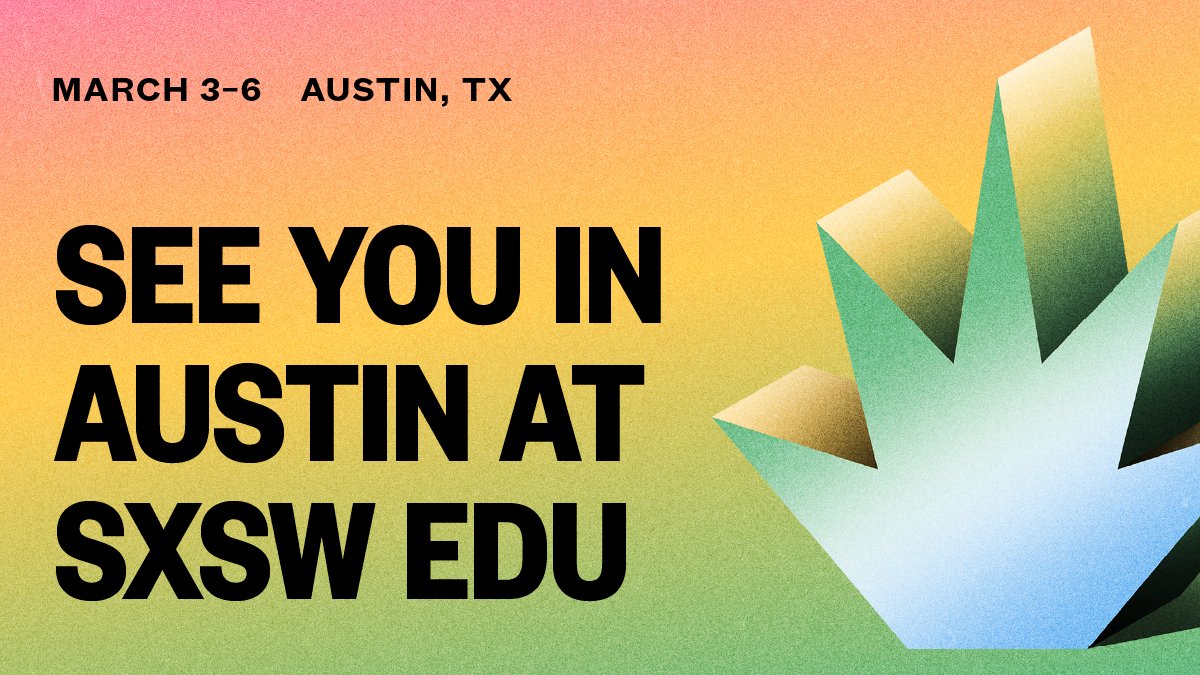 Heading to #SXSWEDU 2025?  💡🫂🗨️
Be sure to check out my mentor session &amp; others!  We can discuss design of accessible &amp; inclusive educational experiences, leveraging edtech for learner engagement &amp; growing leadership skills via involvement in professional orgs &amp; networks.