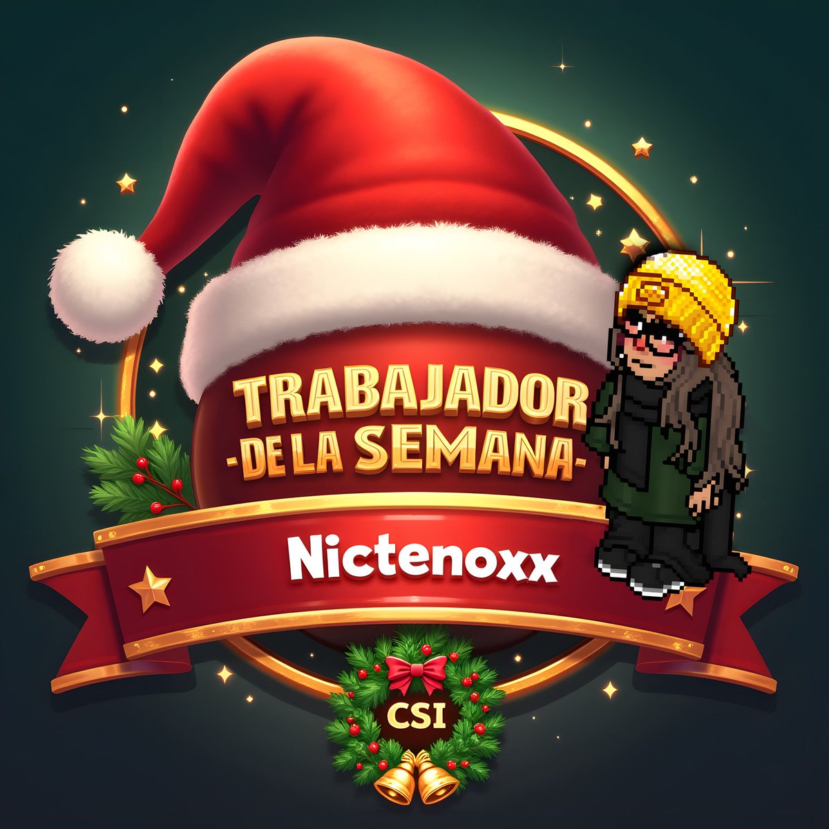 ¡Felicidades! Por su desempeño y compromiso con la agencia queremos felicitar a nuestra nueva trabajadora semanal : Nictenoxx