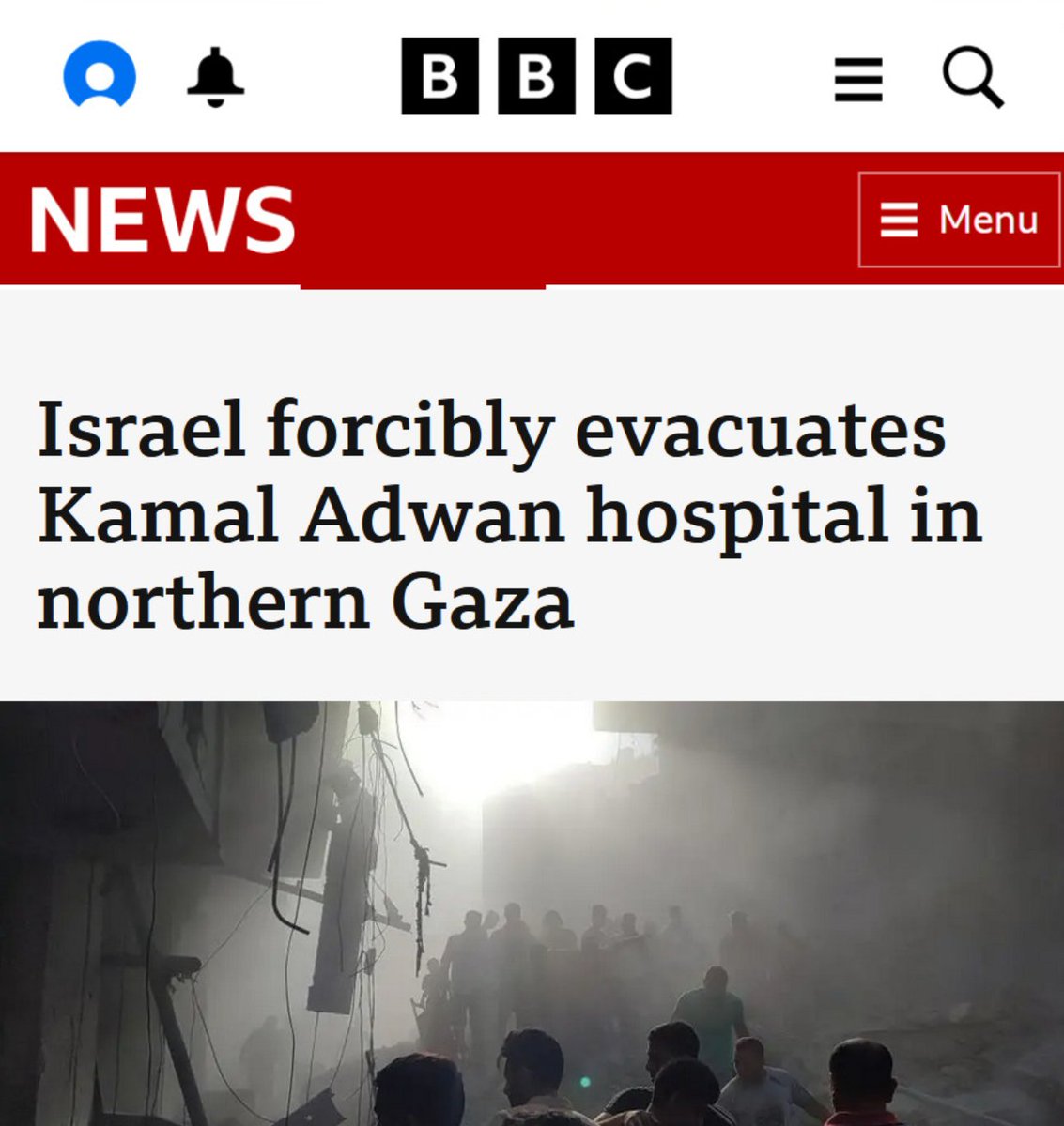 AlanRMacLeod's tweet image. “Forcibly evacuates” is a new one.