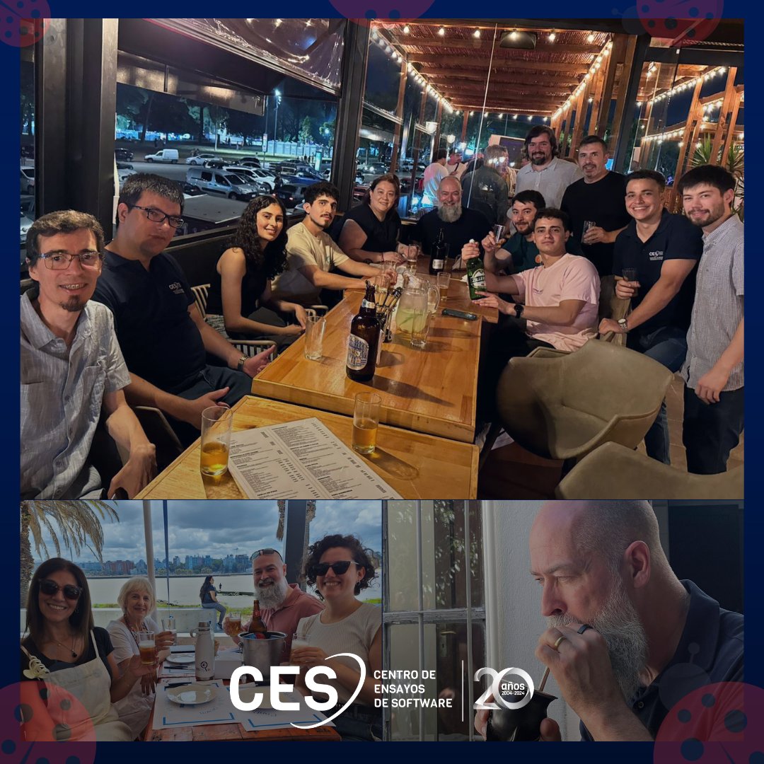 ces_com_uy's tweet photo. 🧉 Por supuesto, no podía irse sin tomar mate, recorrer la rambla, probar alfajores y degustar algunos de nuestros platos.
¡Gracias @ilarihenrik! Tu y tu equipo de @houseoftest son bienvenidos cuando deseen 😉
#softwaretesting #calidad #ces20años #expertosentesting https://t.co/byFDNOg0WX
