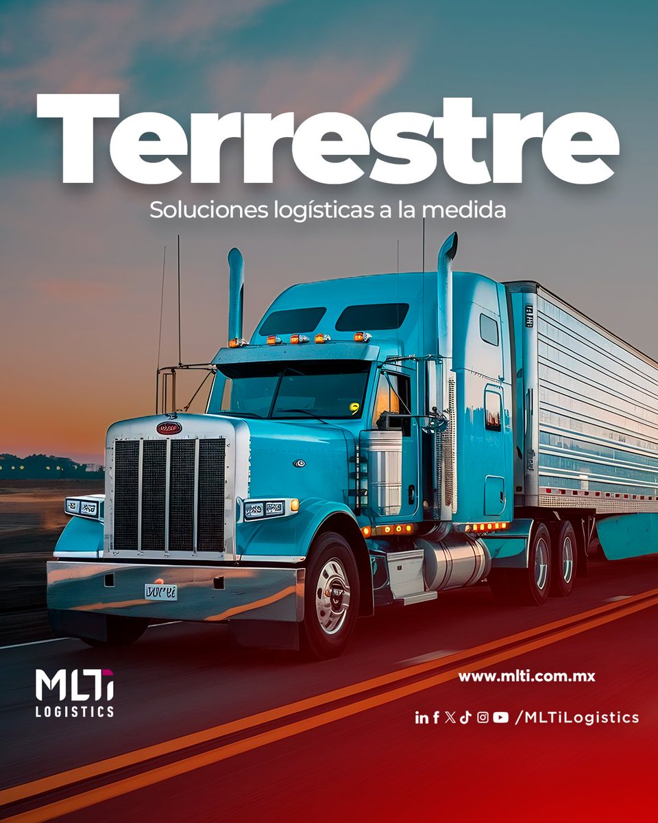 MLTi Logistics (@mltilogistics) on Twitter photo Con más de 30 años de experiencia en logística, sabemos que cada kilómetro cuenta.
Nuestros servicios de transporte están dedicados a ir más allá para que tus compromisos siempre lleguen a tiempo.
mlti.com.mx
📧 hello@mlti.com.mx
#MakeItHappen #MLTiLogistics Con más de 30 años de experiencia en logística, sabemos que cada kilómetro cuenta.
Nuestros servicios de transporte están dedicados a ir más allá para que tus compromisos siempre lleguen a tiempo.
mlti.com.mx
📧 hello@mlti.com.mx
#MakeItHappen #MLTiLogistics