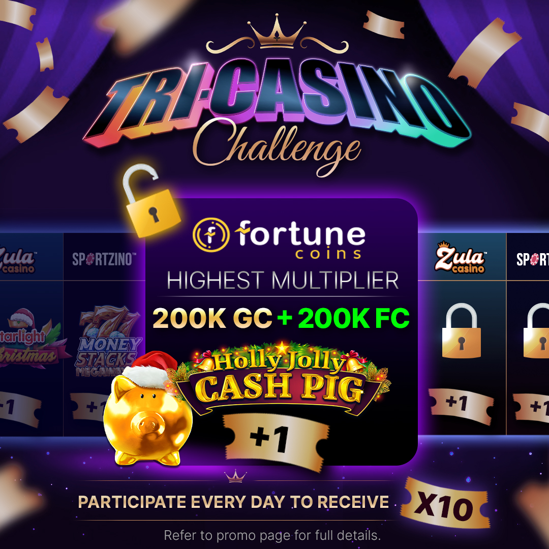 zula_casino's tweet image. 🔥 The BIGGEST Casino Crossover Event EVER Is Here!🔥
 
We are coming to an end with the Day 4 event at Fortune Coins; please be sure to check out this special Tri Casino event!
 
This Tournament ends on December 31 at 11:59 PM EST.

 #fortune #tournament #checkout #biggest