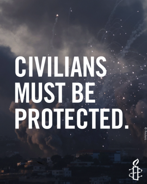 Civilians are protected under international law and should never be a target.