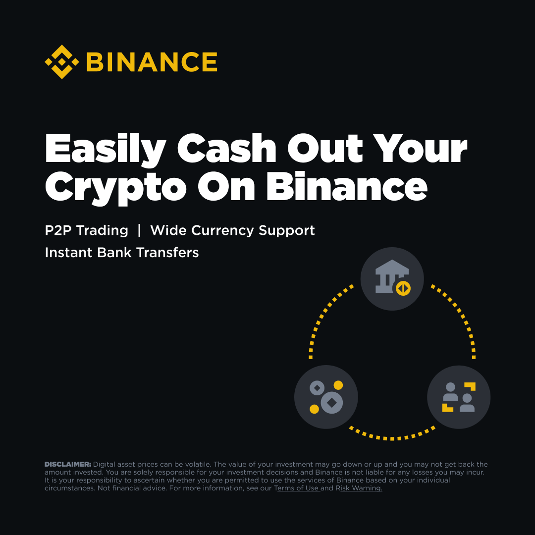 Convenience meets security. Seamlessly cash out your crypto with instant  transfers and trusted P2P on Binance. Explore now ➡️ https://t.co/Ndqg0tDEX5